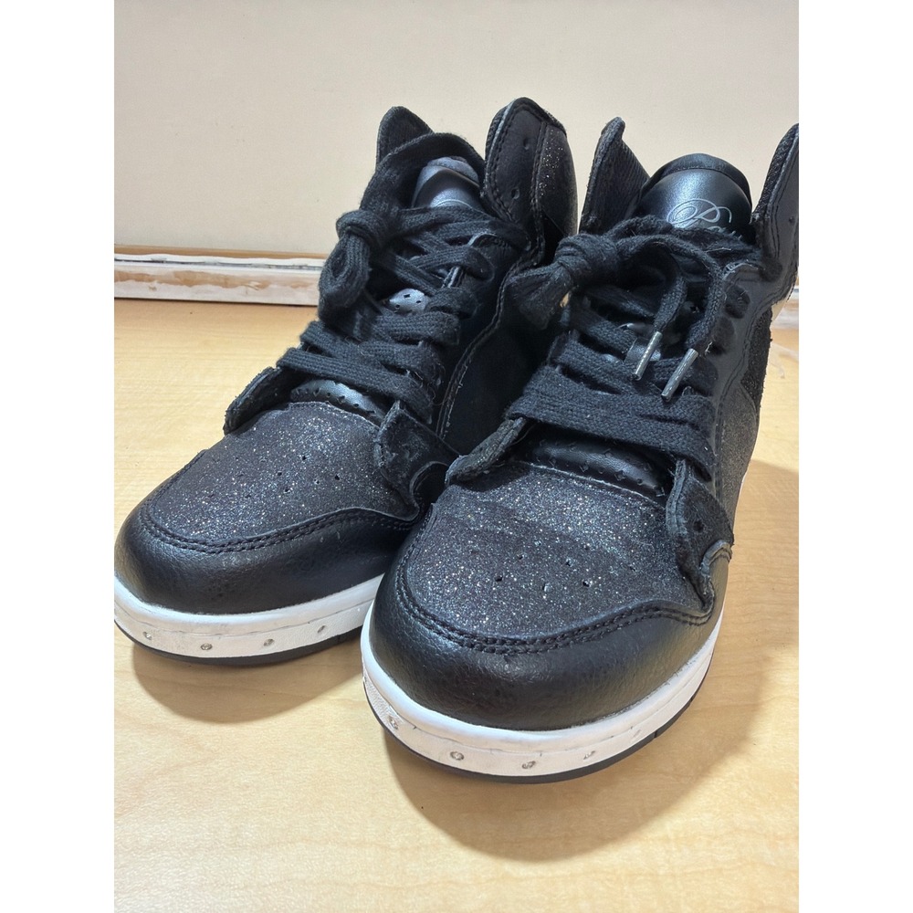 Pastry Glam Pie Glitter Black High Top Dance Sneakers Womens 7 PA152000